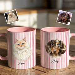 Custom Watercolor Pet Portrait Mug