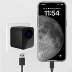 1080P WiFi USB Charger Hidden Camera, Mini Security Camera with Remote Live View and Motion Detection