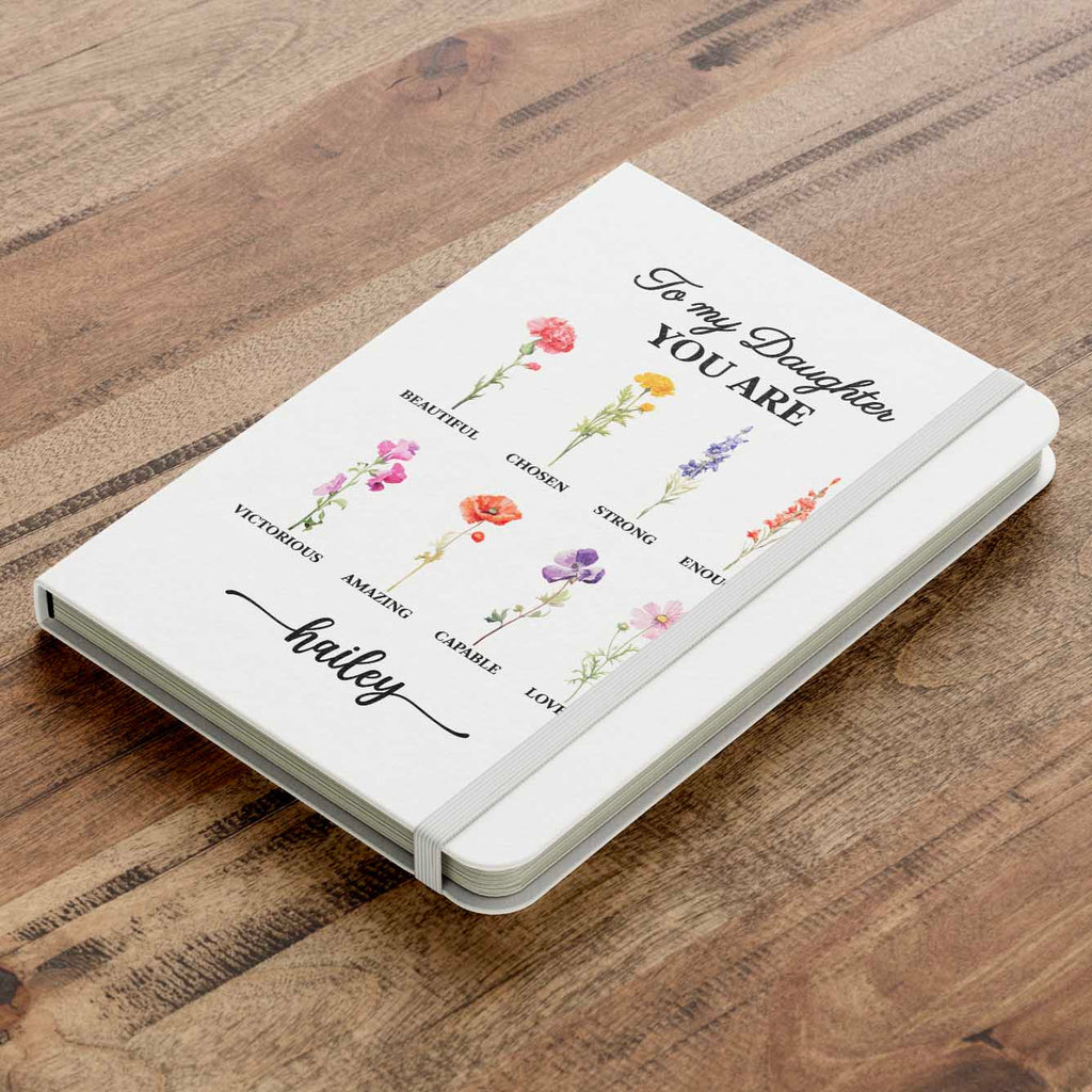 Custom Flower Notebook To My Daughter