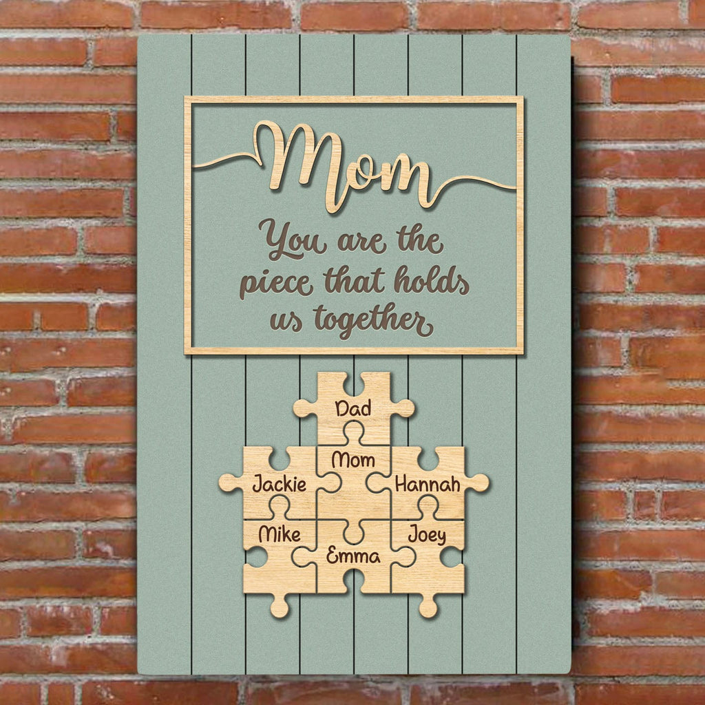 Mom Grandma Puzzle Premium Canvas