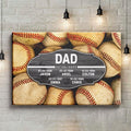 Dad Established - Personalized Sports Premium Canvas