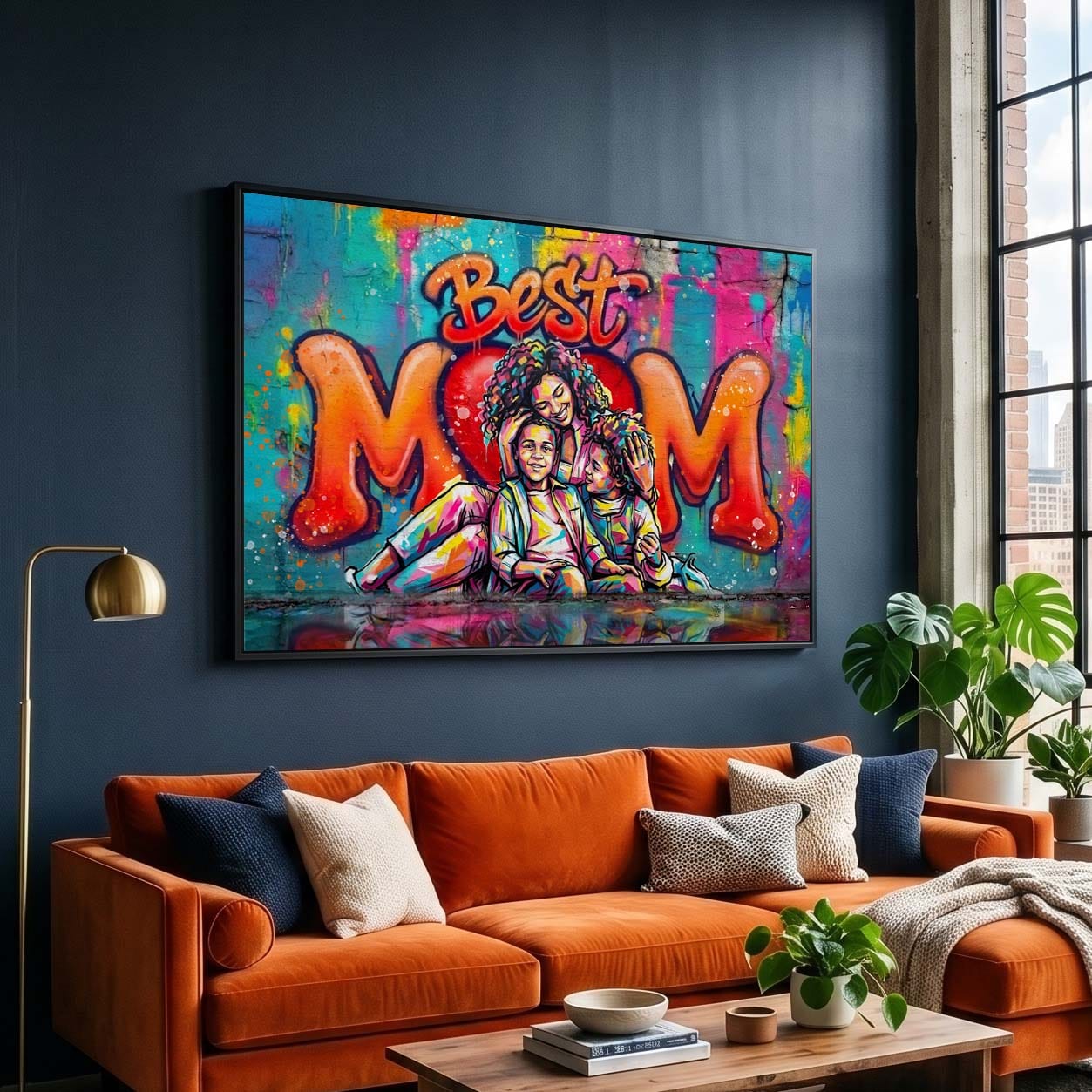 Graffiti Art for Mom and Dad Premium Canvas and Poster
