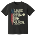 Legend Husband Dad Grandpa Heavyweight Custom Shirt