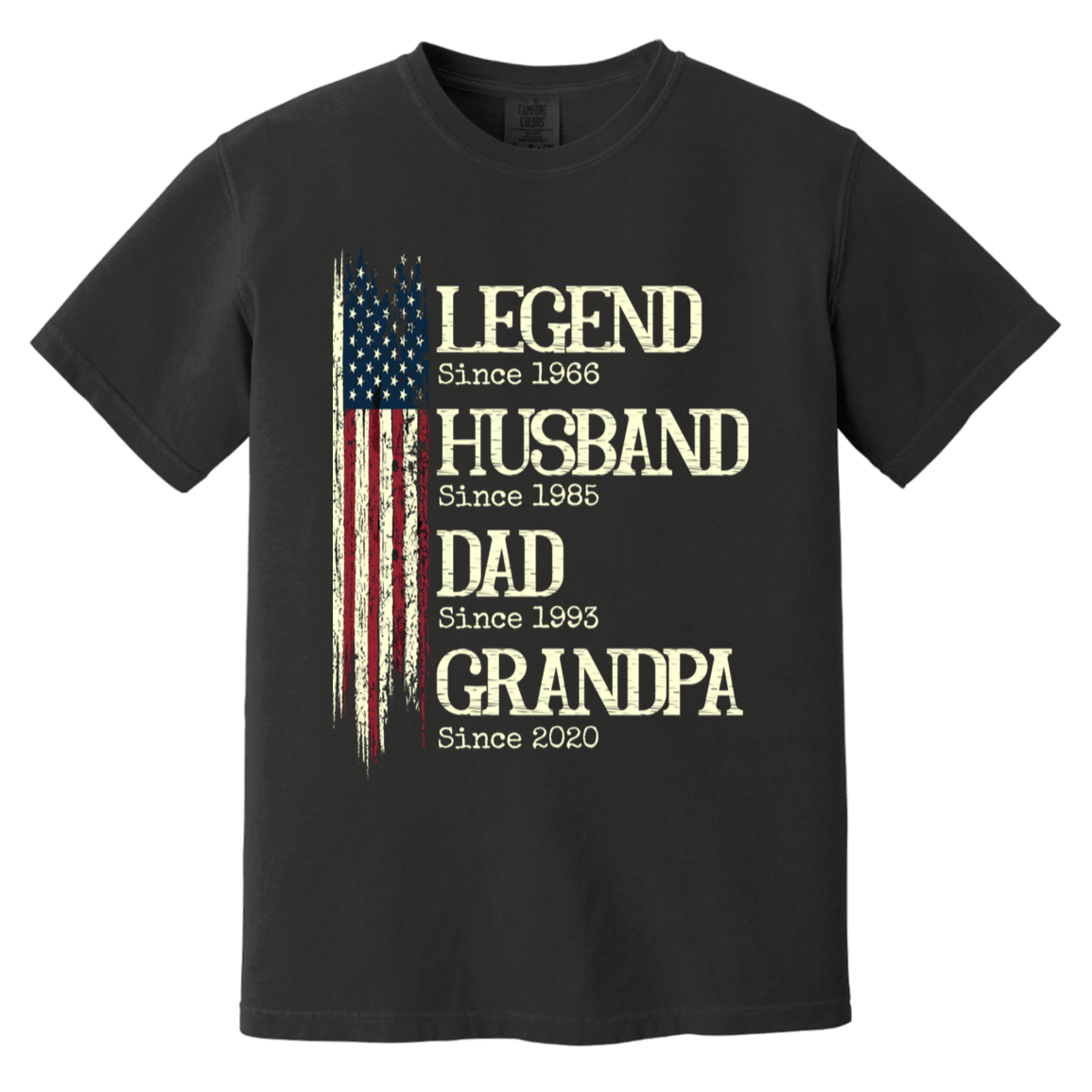 Legend Husband Dad Grandpa Heavyweight Custom Shirt