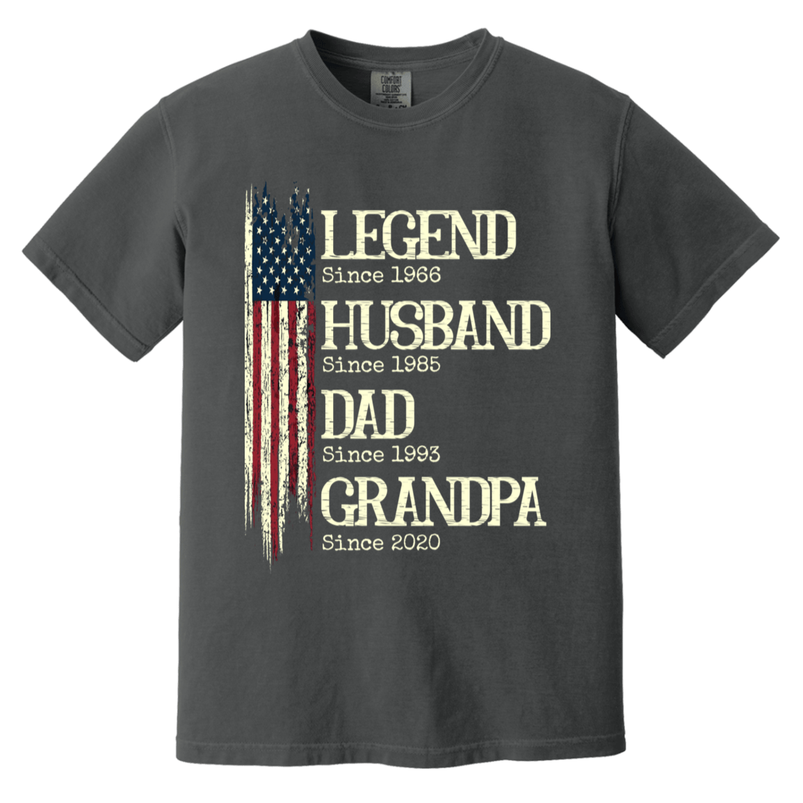 Legend Husband Dad Grandpa Heavyweight Custom Shirt