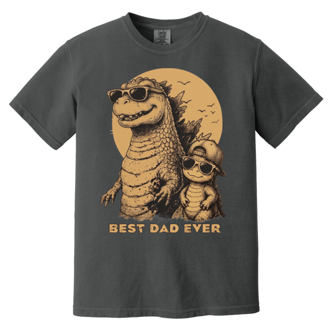 Dadzilla Cool Dad Dinosaur Heavyweight Shirt