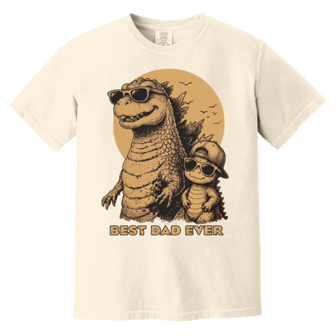 Dadzilla Cool Dad Dinosaur Heavyweight Shirt