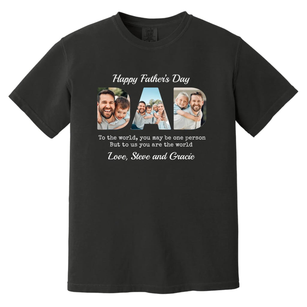 Custom Dad Heavyweight Shirt With Photos