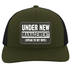 Under New Management Leather Patch Hat