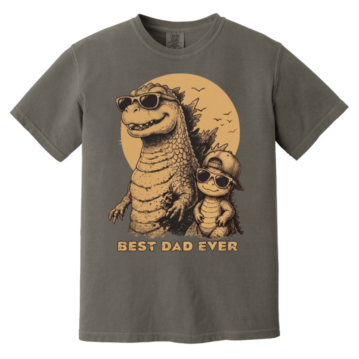 Dadzilla Cool Dad Dinosaur Heavyweight Shirt