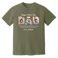 Custom Dad Heavyweight Shirt With Photos