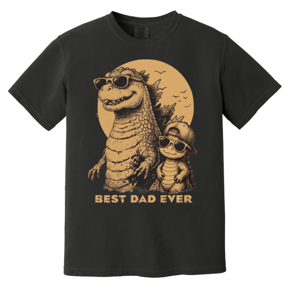 Dadzilla Cool Dad Dinosaur Heavyweight Shirt