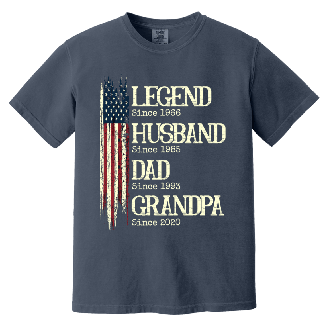 Legend Husband Dad Grandpa Heavyweight Custom Shirt