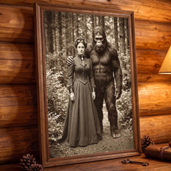 My Buddy Bigfoot - Vintage Custom Poster and Canvas