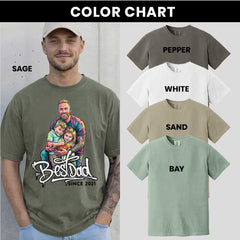 Best Dad Custom Graffiti Art Heavyweight Premium Shirt