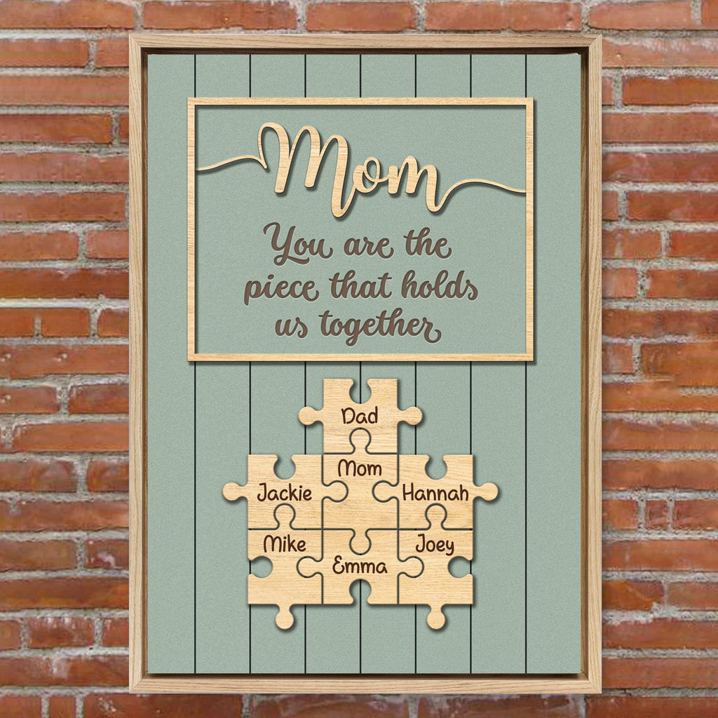 Mom Grandma Puzzle Premium Canvas