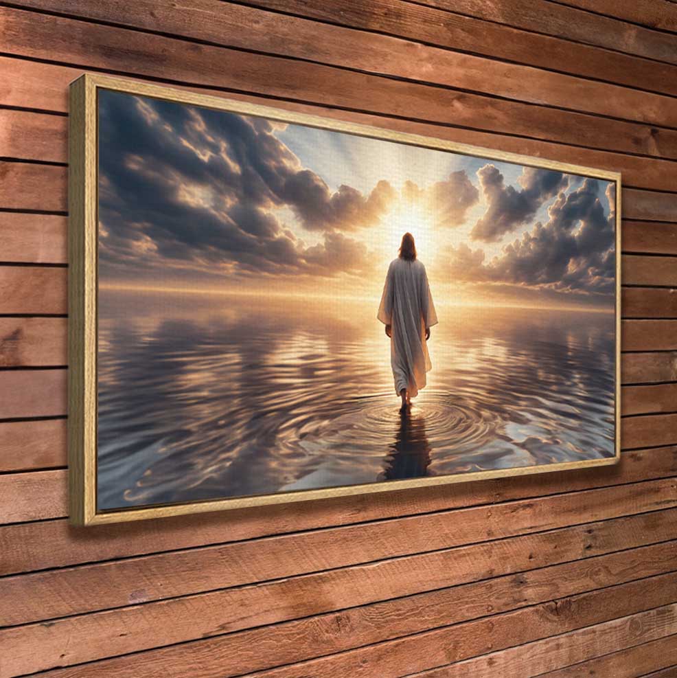 Walking On Water Premium Canvas