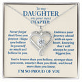 To My Daughter On Your Next Chapter Necklace Graduation Gift