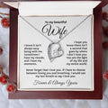 The Light Of My Life | To My Wife Necklace