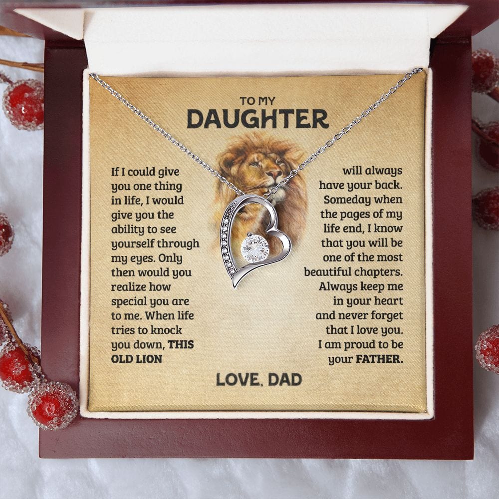 Through My Eyes | To My Daughter Necklace
