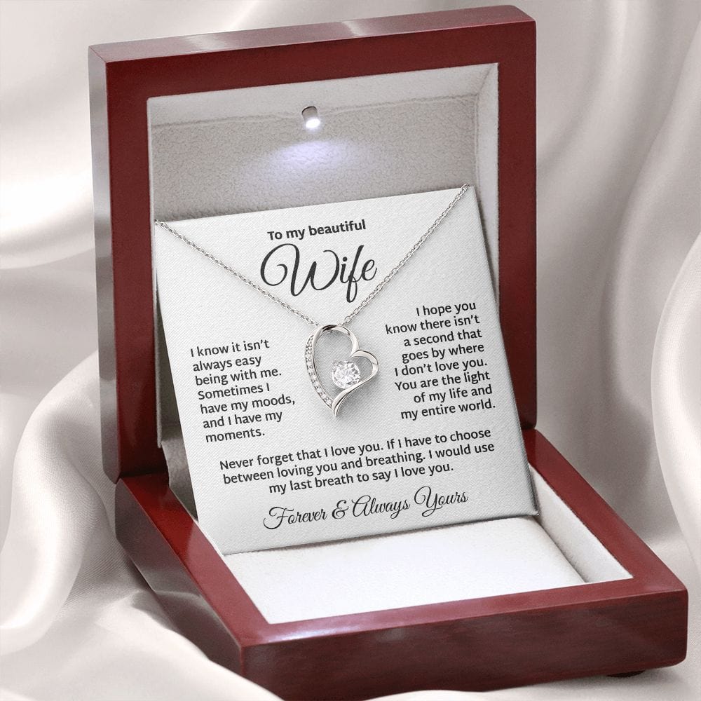 The Light Of My Life | To My Wife Necklace