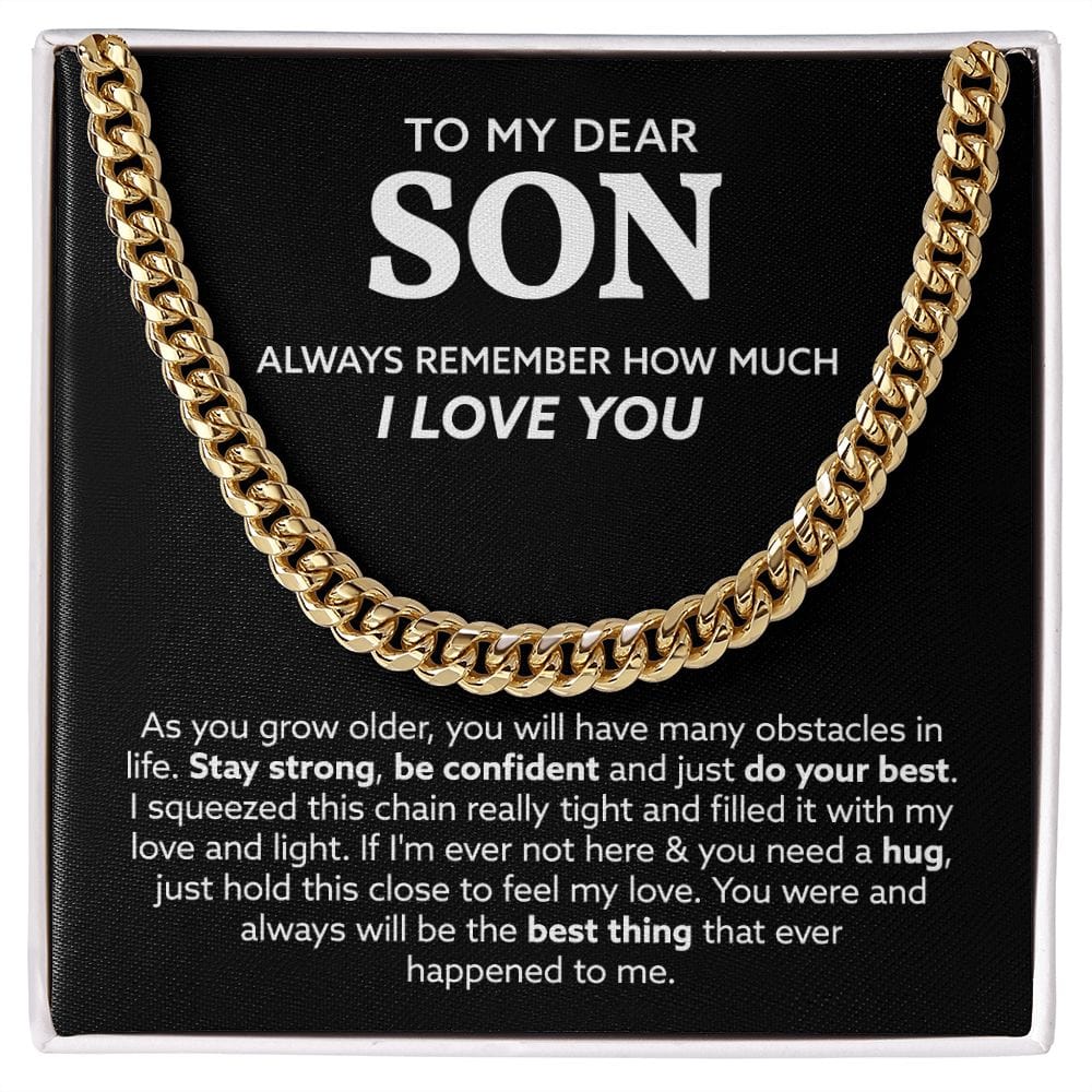 As You Grow Older | To My Son Cuban Chain