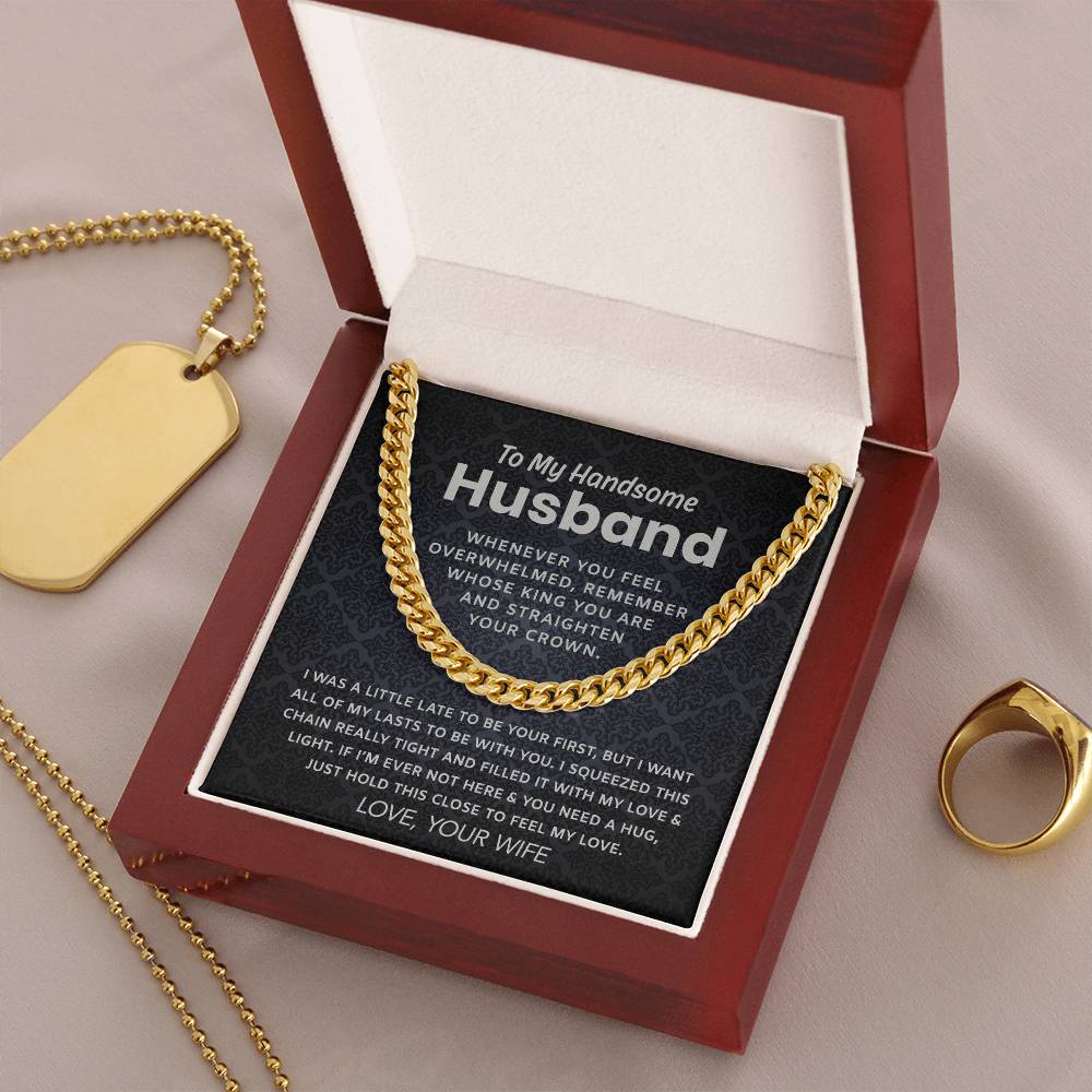 To My Husband Cuban Chain