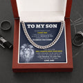 Always Have Your Back | From Dad To My Son Cuban Chain