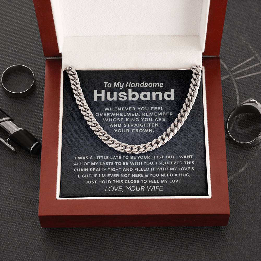 To My Husband Cuban Chain