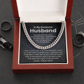To My Husband Cuban Chain