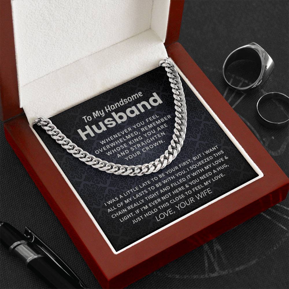 To My Husband Cuban Chain