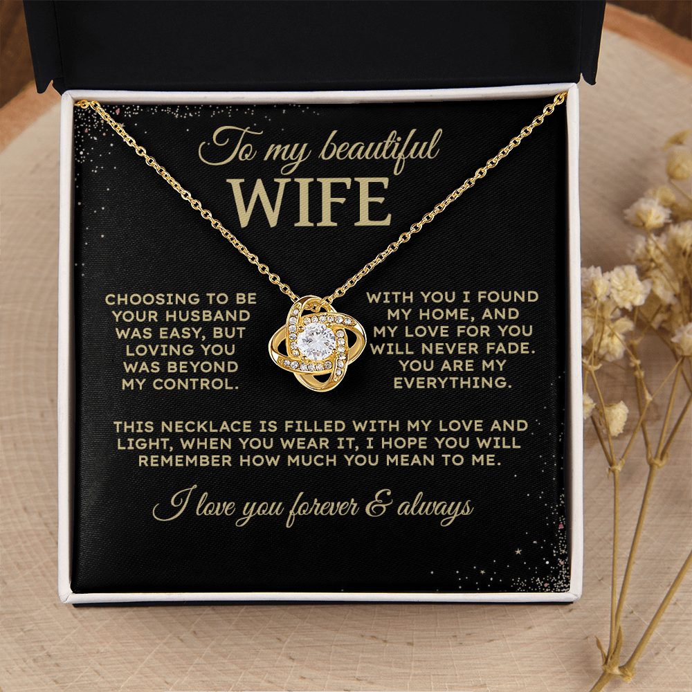 Choosing to be your husband | To My Wife Necklace