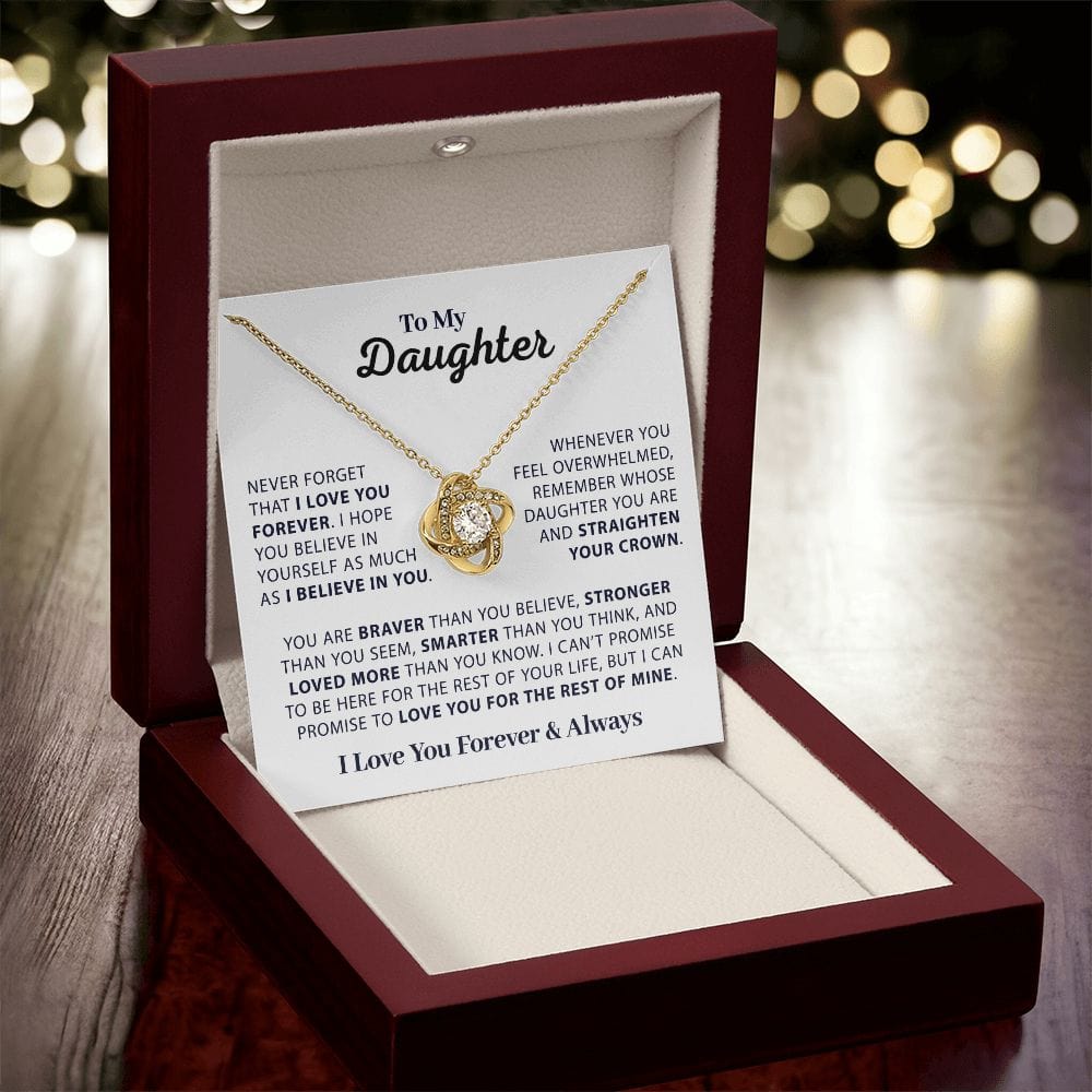 Never Forget That I Love You | Necklace for My Daughter