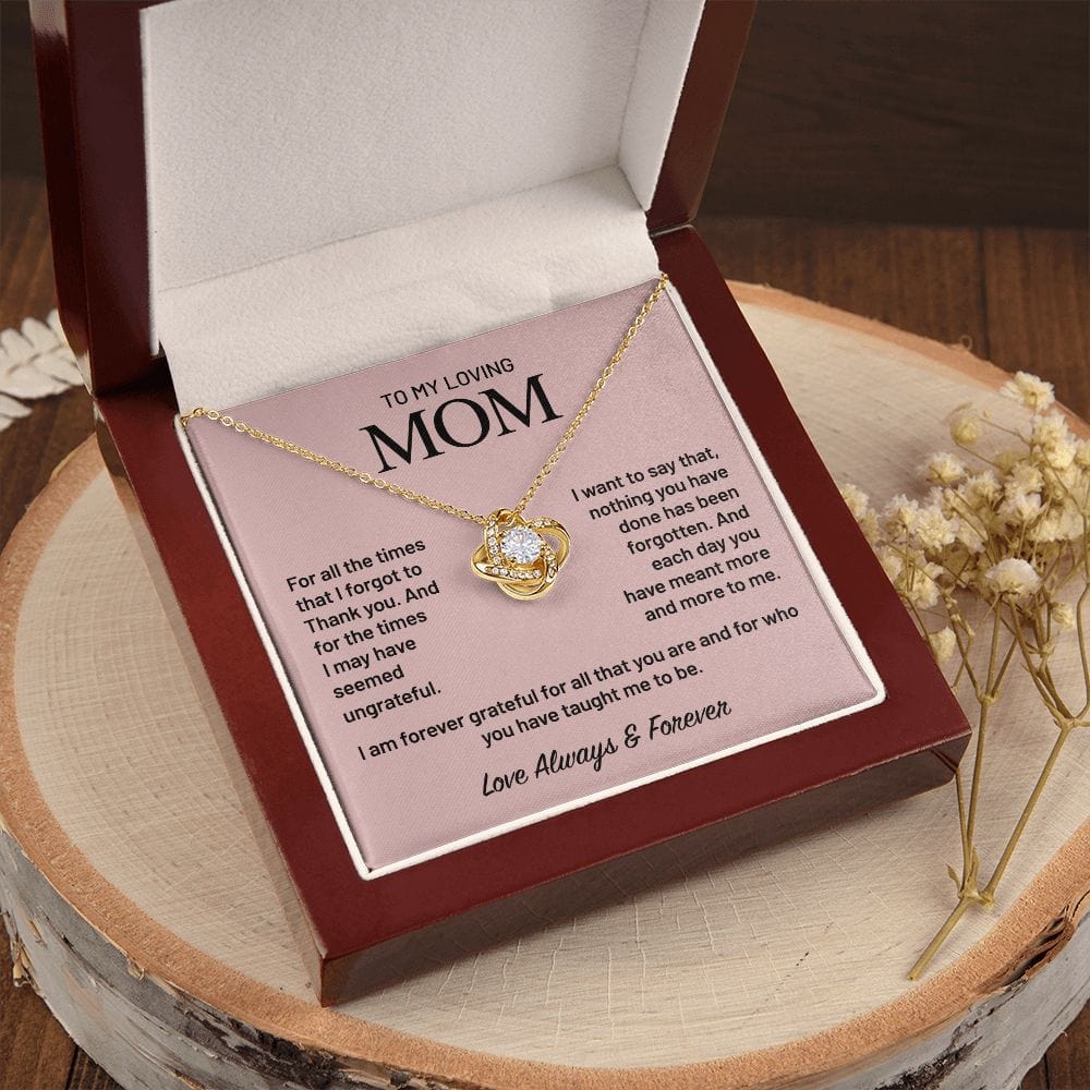 I Am Forever Grateful | To My Mom Necklace