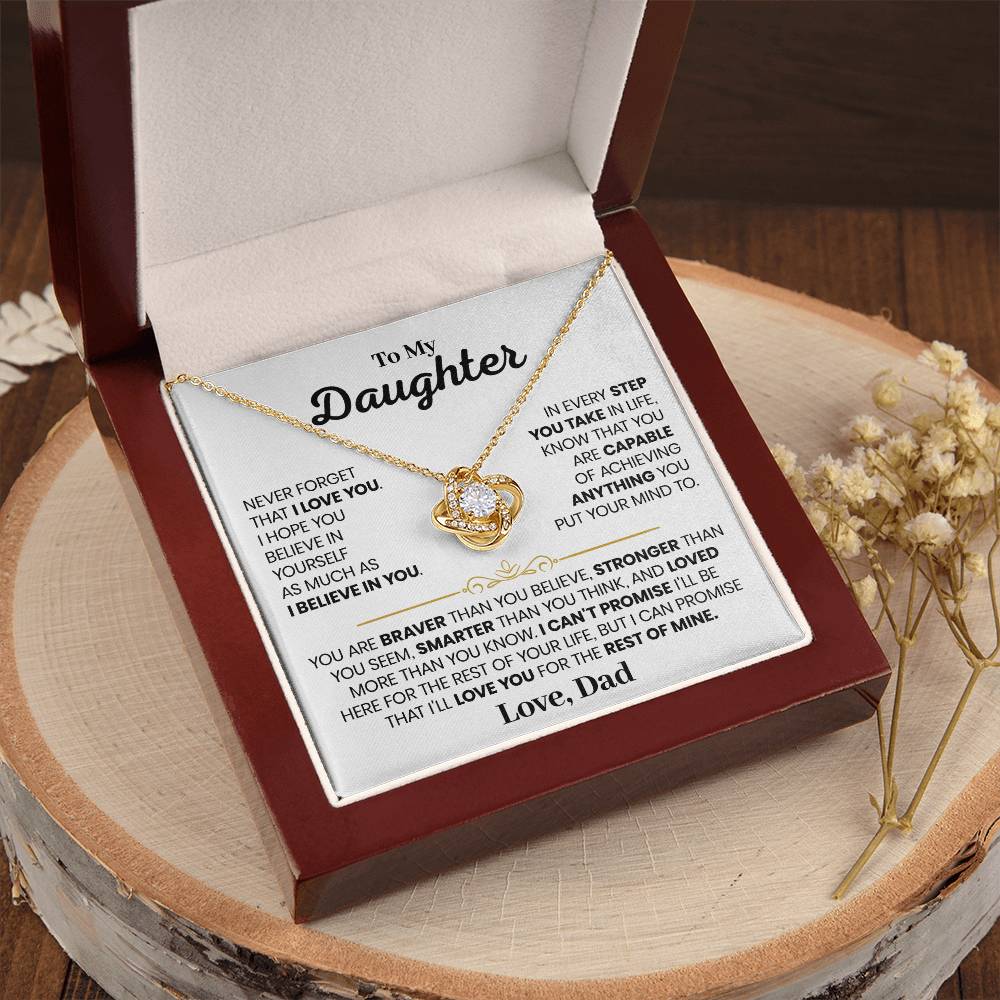 Every Step You Take | To My Daughter Necklace from Dad