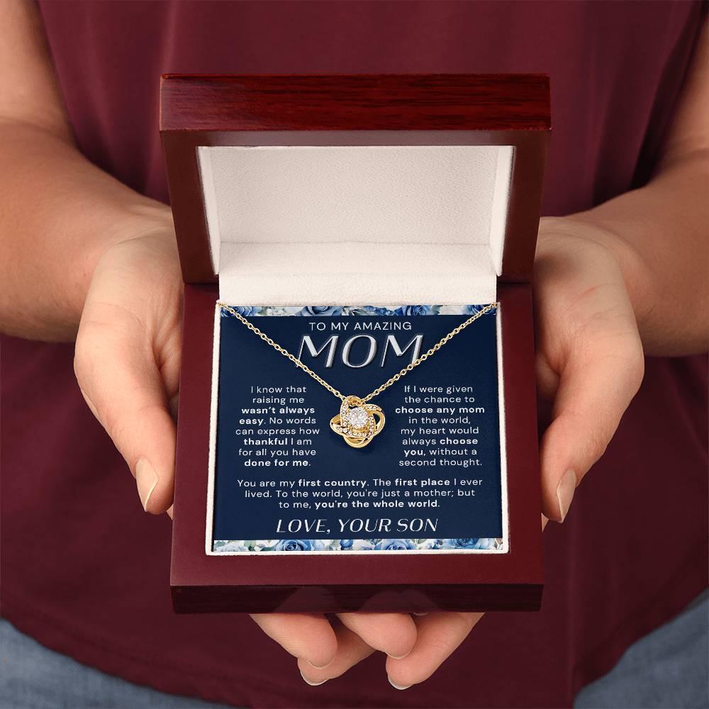 Raising me wasn't always easy | To My Mom Necklace
