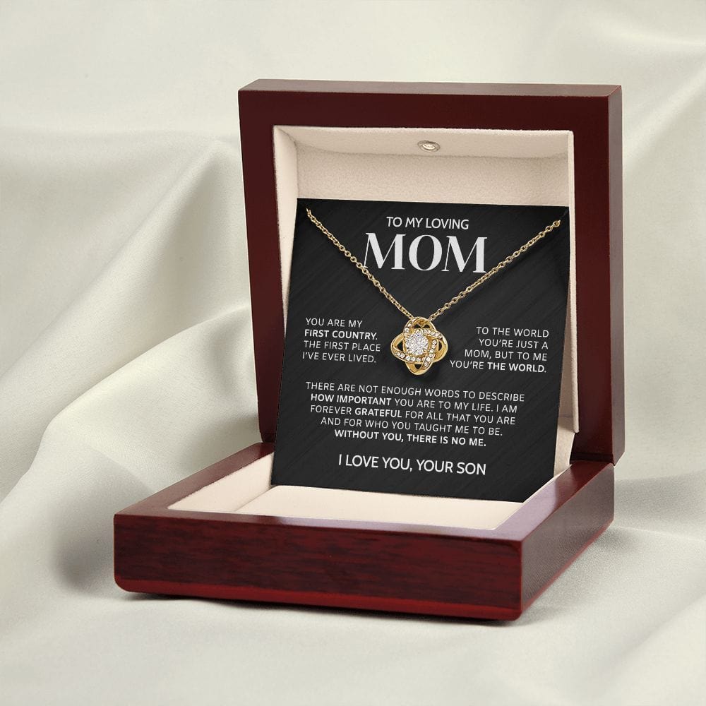 You Are My First Country | To My Mom Necklace