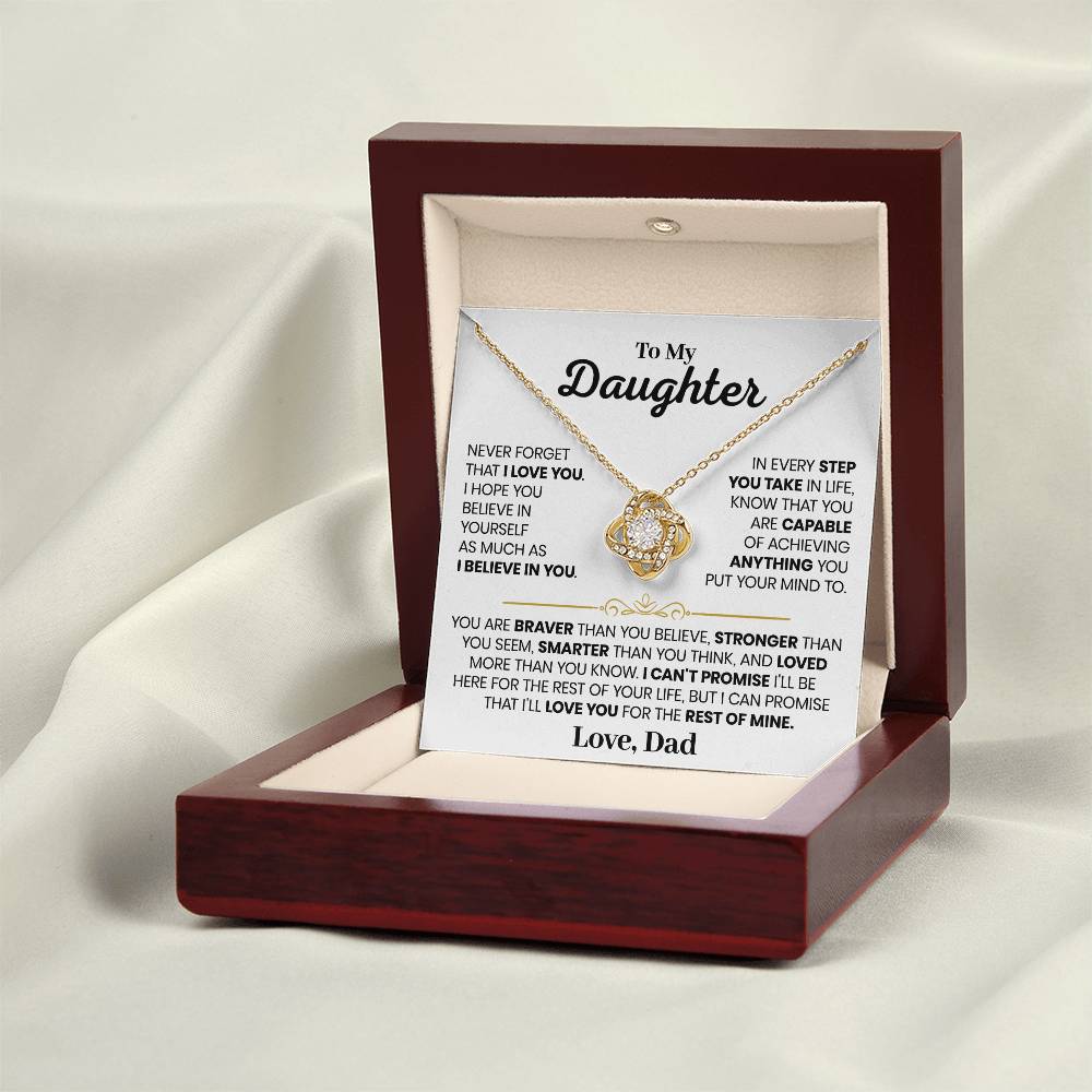 Every Step You Take | To My Daughter Necklace from Dad