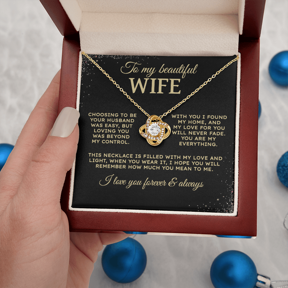 Choosing to be your husband | To My Wife Necklace