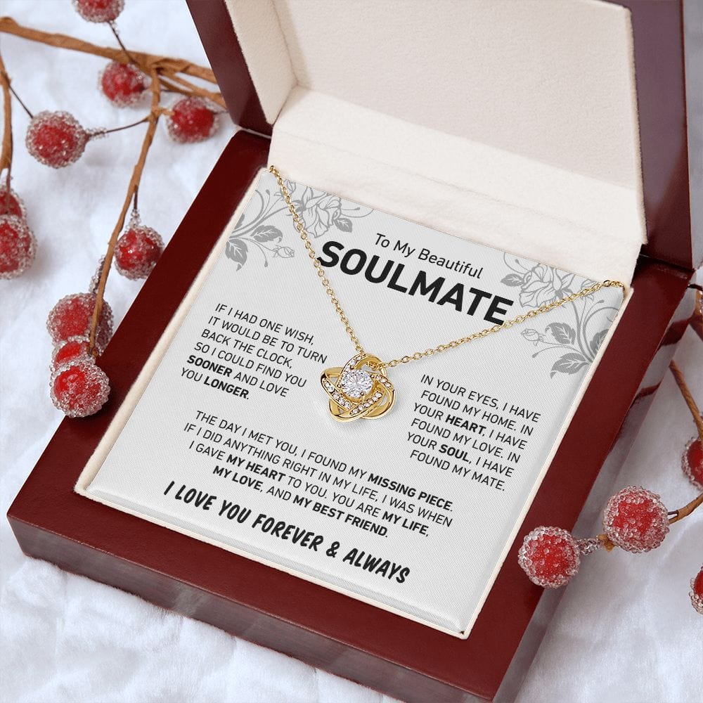In Your Eyes I Found My Home | To My Soulmate Necklace