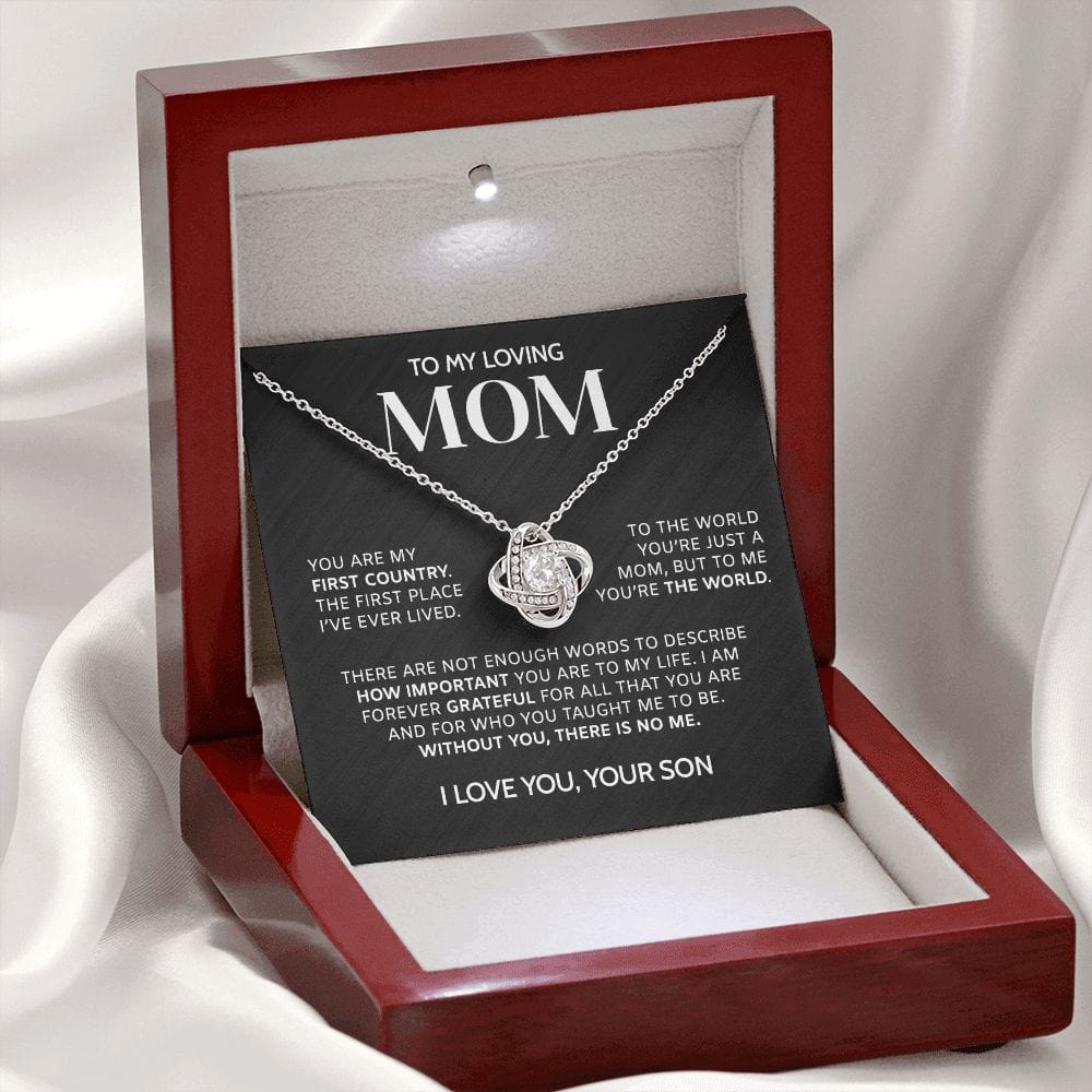 You Are My First Country | To My Mom Necklace