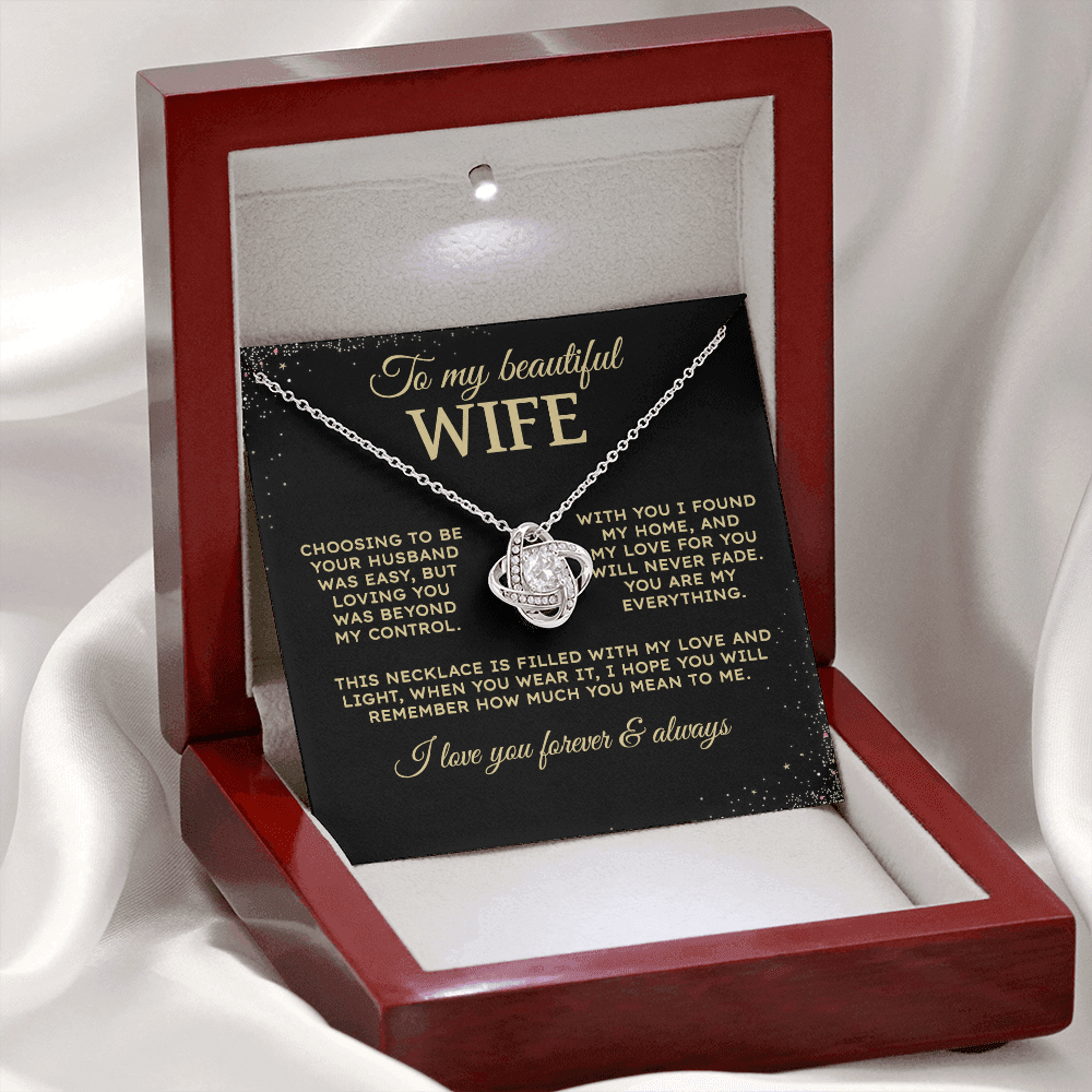 Choosing to be your husband | To My Wife Necklace