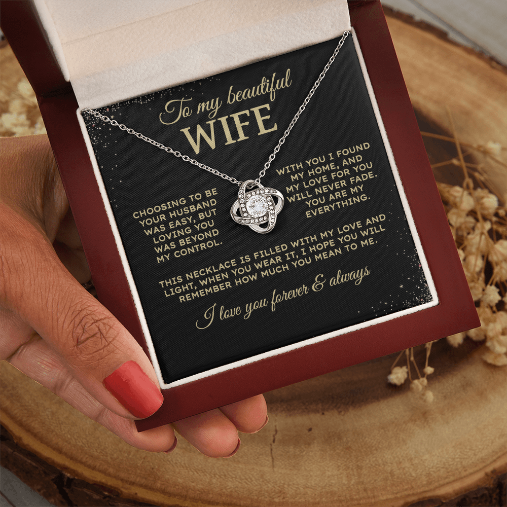 Choosing to be your husband | To My Wife Necklace