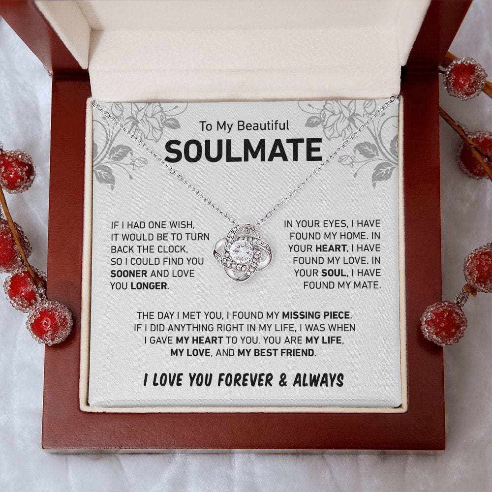 In Your Eyes I Found My Home | To My Soulmate Necklace
