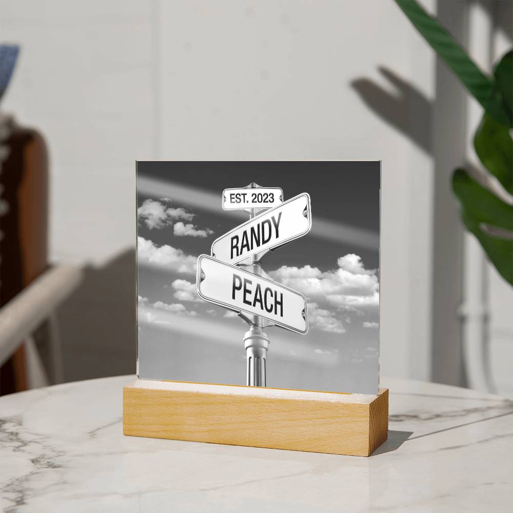 Corner of You and Me - Personalized Anniversary Plaque