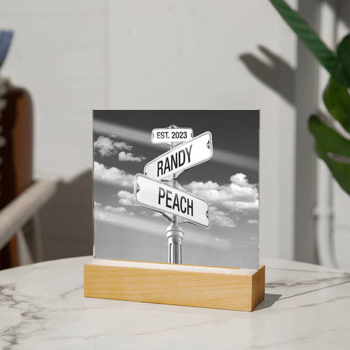 Corner of You and Me - Personalized Anniversary Plaque