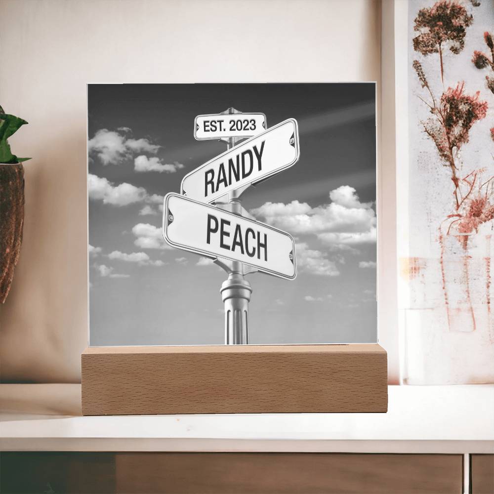 Corner of You and Me - Personalized Anniversary Plaque