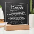 Straighten Your Crown | To My Beautiful Daughter Light Keepsake