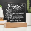 Way Back Home | To My Daughter Keepsake Light