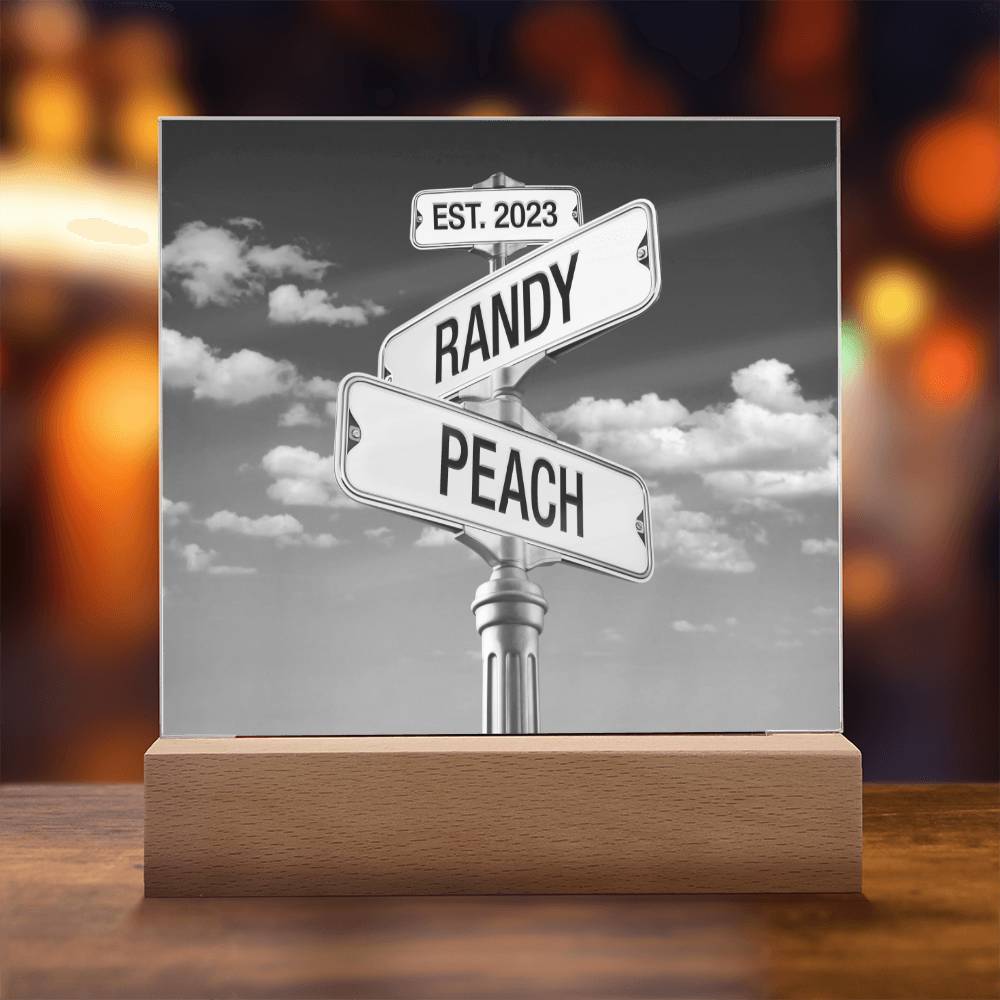 Corner of You and Me - Personalized Anniversary Plaque